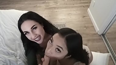 Avery Black and Miss Lexi SHARE A COCK / MISS LEXI'S FIRST G/G