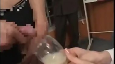 Asian Teen Wine Glass Gokkun Champ