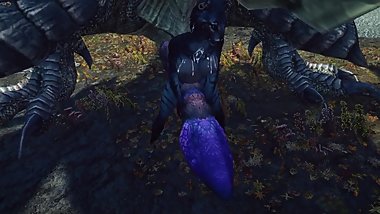 Khajiiti Teen Pleasures Dragon With Her Body
