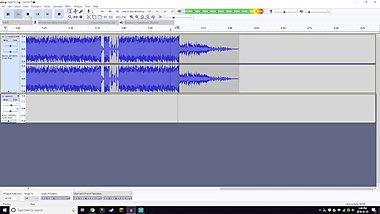 Cleaning an audio And shortening it.