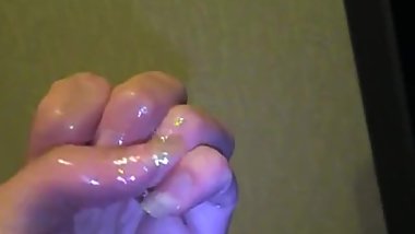 Deborah saliva fetish sucking her longs fingernails blowjob erotic asmr