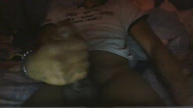 Teen Jerks Huge Long Black Dick on Webcam