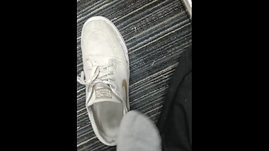 Hot teen foot fucks in class